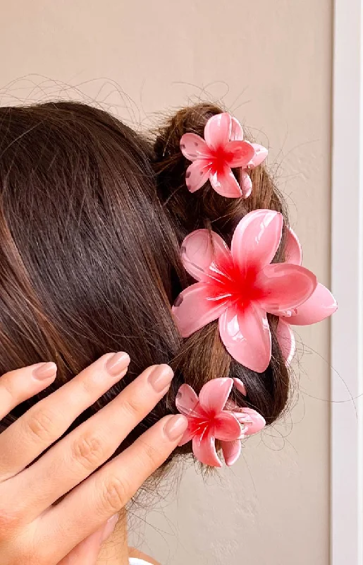 Discount Deals vintage coatJaide Pink Flower Clip 3 Pack