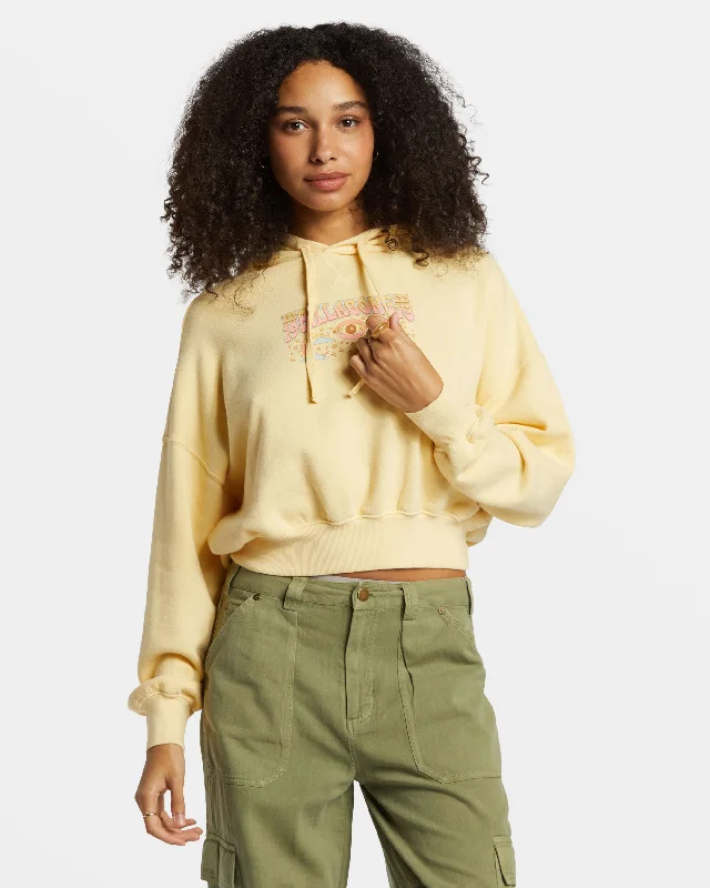 Discount Deals All Time Fleece Pullover Sweatshirt - Retro Yellow