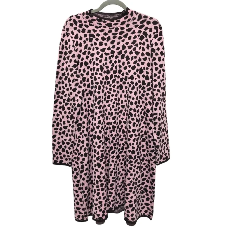 Price Cut floral midi dressDress Sweater By Ann Taylor In Brown & Pink, Size:L