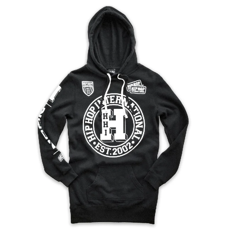Friends and Family Sale UNISEX NEW VARSITY SEAL LONG BODY FLEECE HOODY WITH CONTRAST LACES