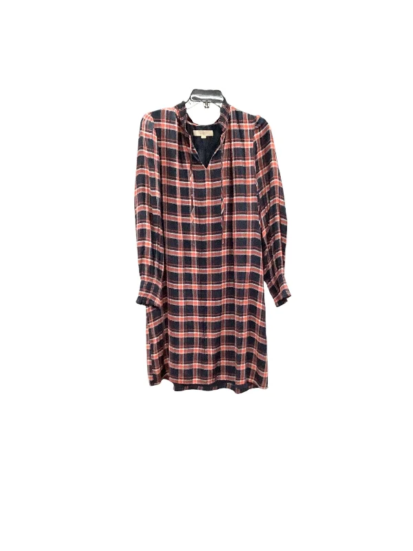 Loyalty Reward sophisticated dressDress Casual Short By Loft In Plaid Pattern, Size: L Loyalty Reward sophisticated dressDress Casual Short By Loft In Plaid Pattern, Size: L