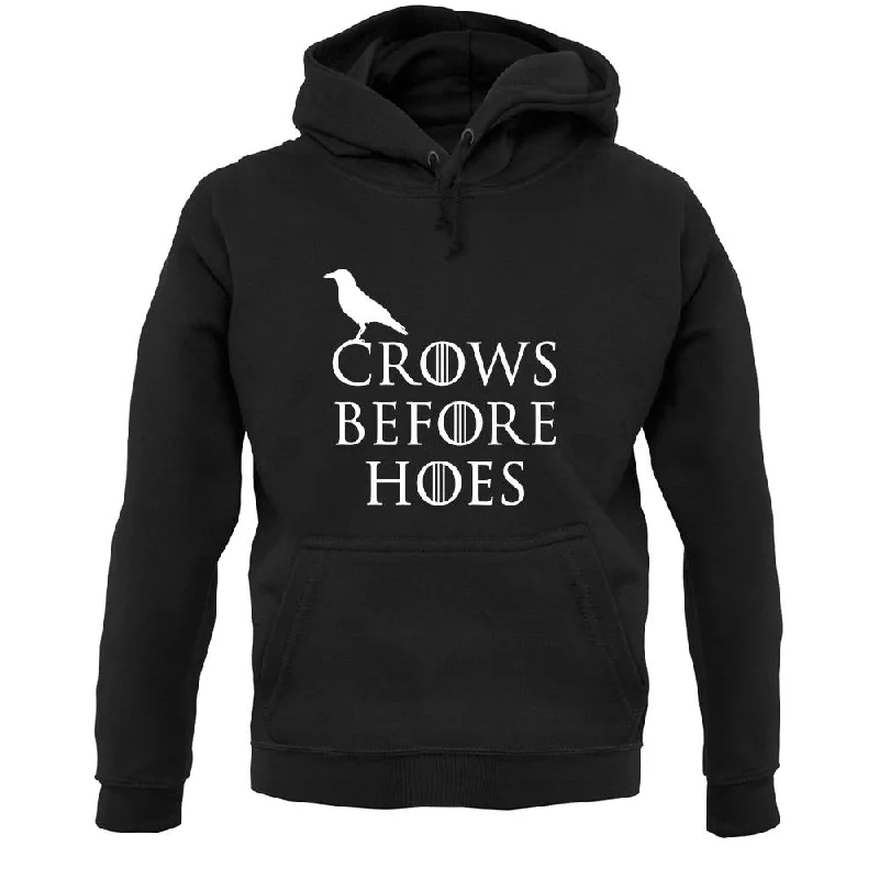 Buy More, Save More chic pullover hoodieCrows Before Hoes Unisex Hoodie