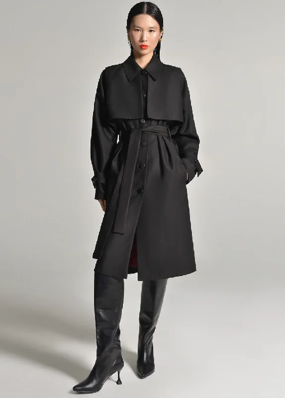 Clearance Event fashion coat with hoodSPY TRENCH