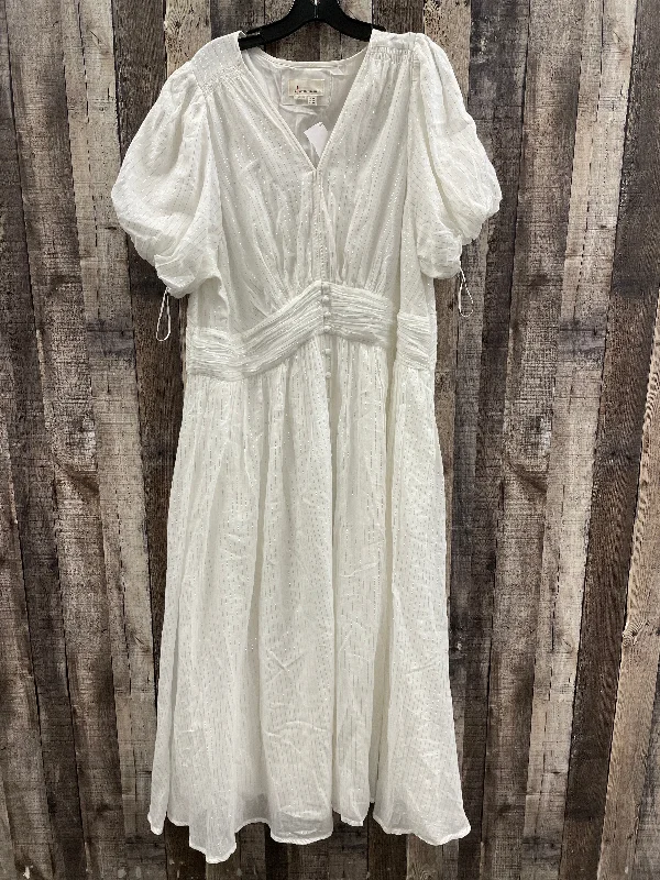 trendy wrap dressDress Casual Maxi By Anthropologie In White, Size: 2x