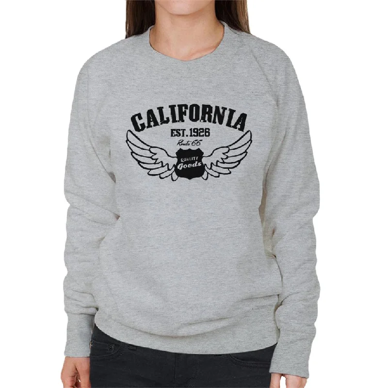 versatile gym hoodieRoute 66 California 1926 Women's Sweatshirt