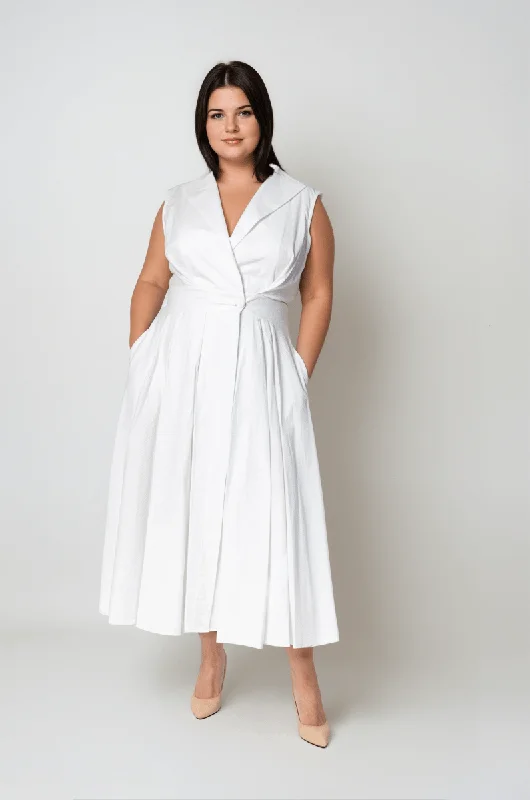 sophisticated dressSorrento Trench Dress White