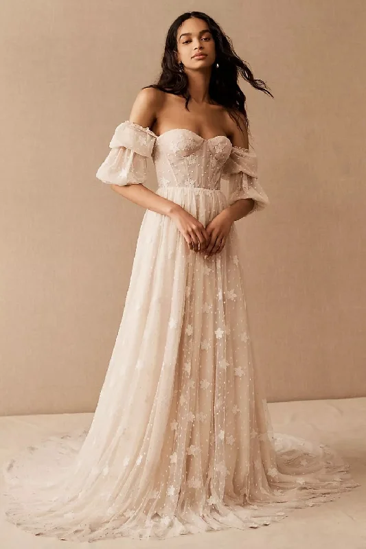 chic wrap dressBHLDN Katia Gown