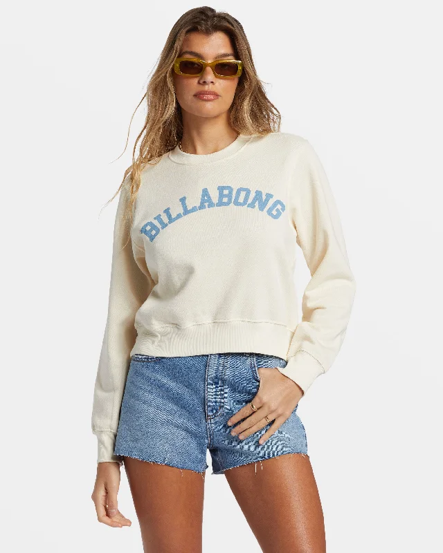 Price Slash From Paradise Pullover Sweatshirt - White Cap