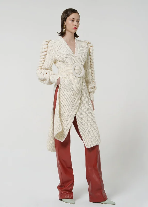 Price Buster vintage coatSTATEMENT CARDIGAN WITH BELT