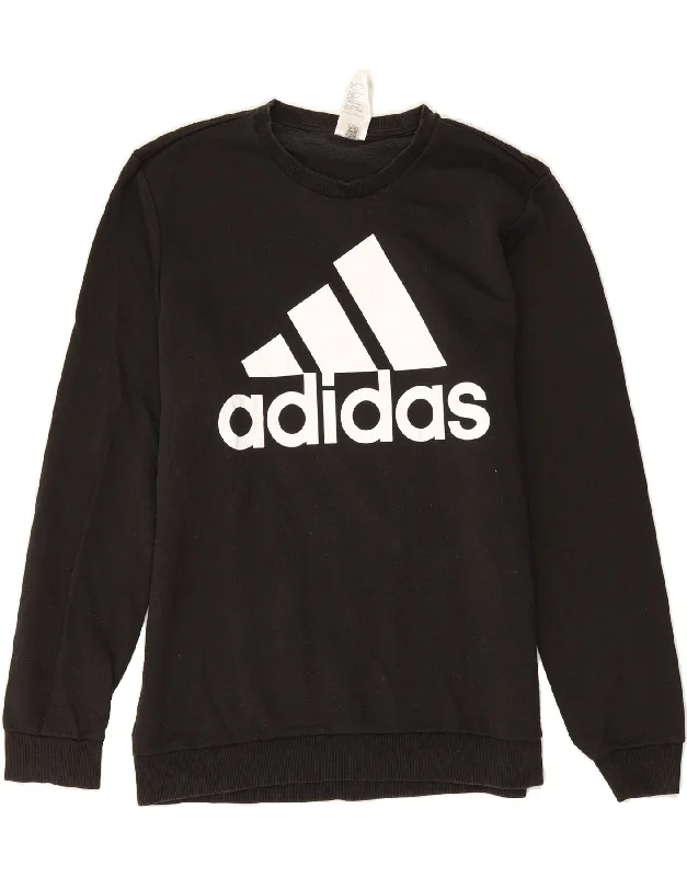 Midnight Madness ADIDAS Mens Sweatshirt Jumper Large Black Cotton