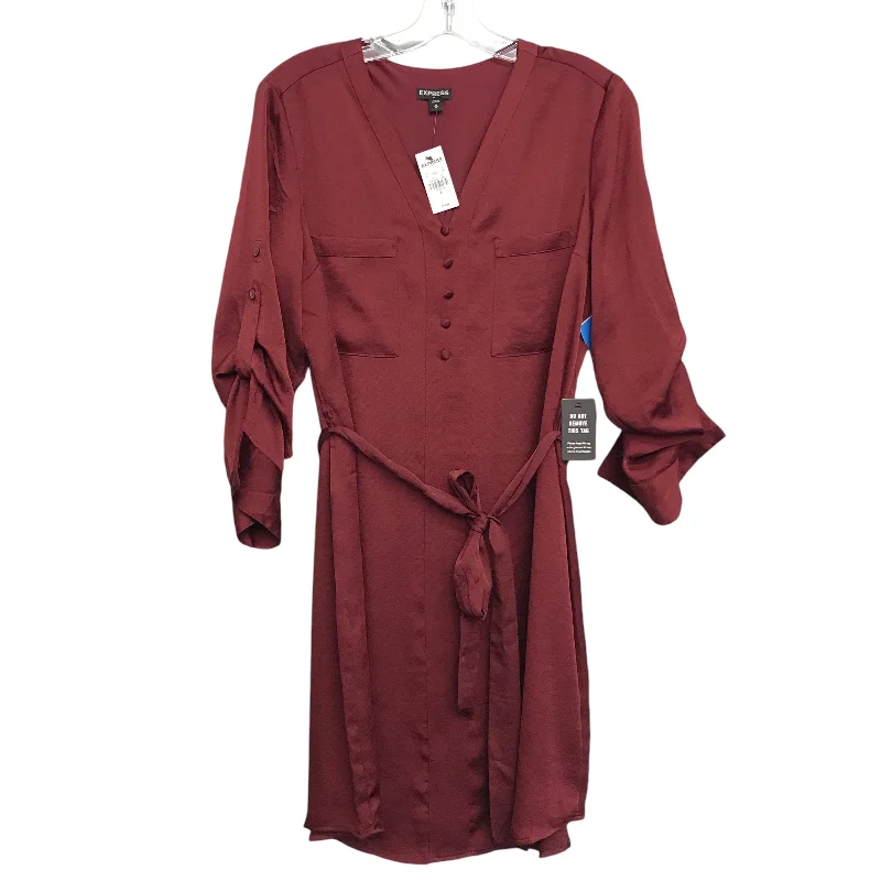 New Deals spaghetti strap dressDress Work By Express In Red, Size:M