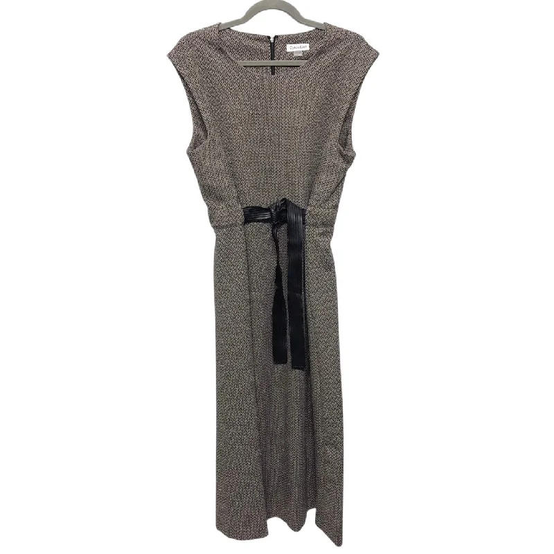 YEAR-End Clearance wrap-around dressDRESS CASUAL MIDI by CALVIN KLEIN In BROWN, Size: 14 YEAR-End Clearance wrap-around dressDRESS CASUAL MIDI by CALVIN KLEIN In BROWN, Size: 14