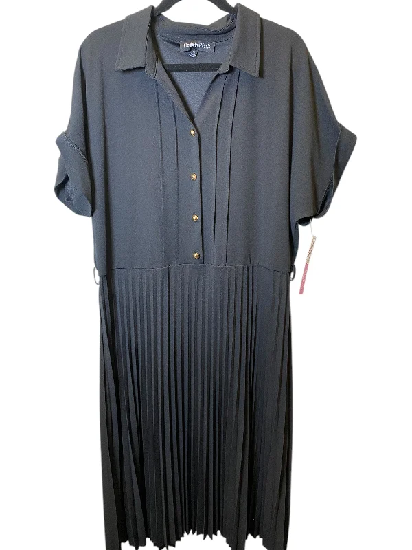 Loyalty Reward pleated maxi dressDress Casual Midi By Cmc In Black, Size: 2x