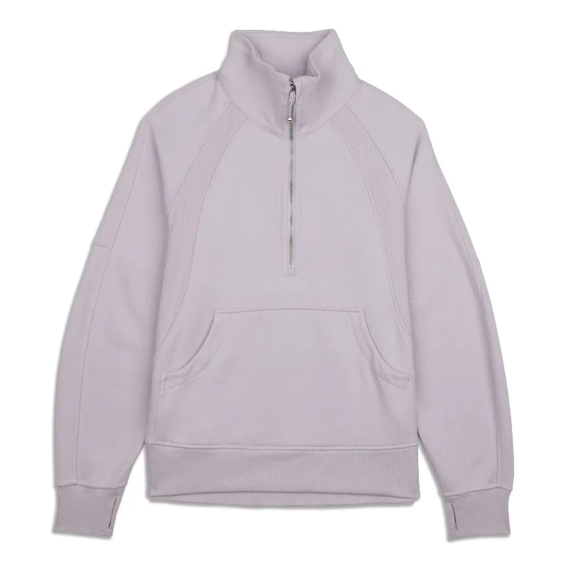 Fantastic Deals Scuba Oversized Funnel Neck Half Zip - Resale