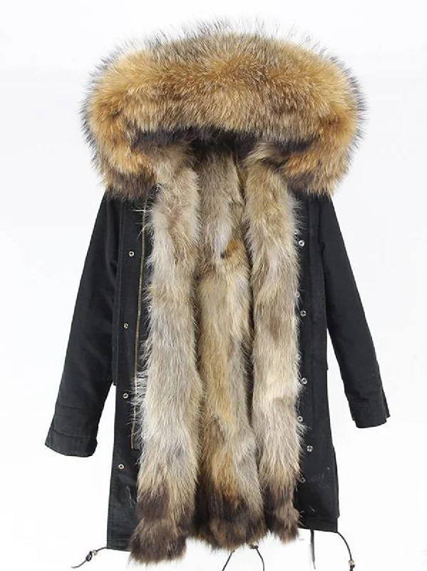 Deal Frenzy modern coatSolid Color Hooded Large Size Coat