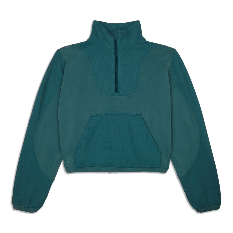 Flash Deals Brushed Softstreme Ribbed Half Zip - Resale