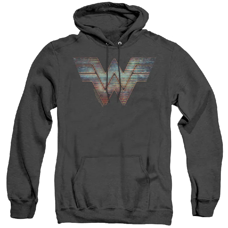 chic pullover hoodieWonder Woman 1984 Static Logo - Heather Pullover Hoodie