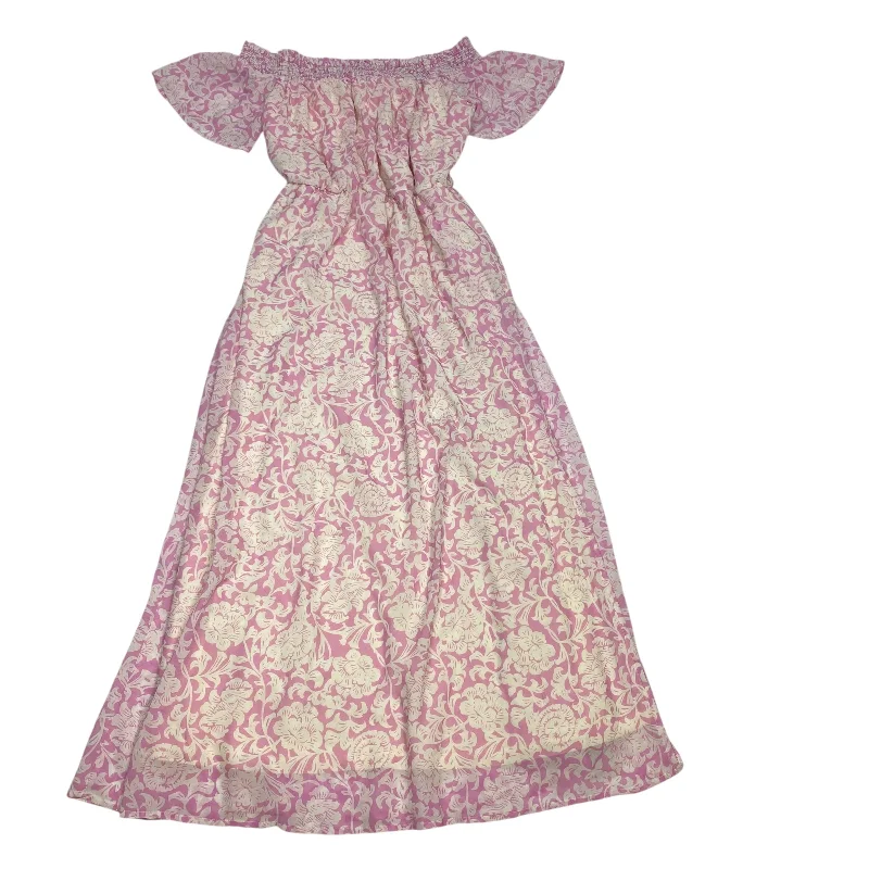 Today's Special trendy bodycon dressDress Casual Midi By Mila Mae In Cream & Pink, Size: L