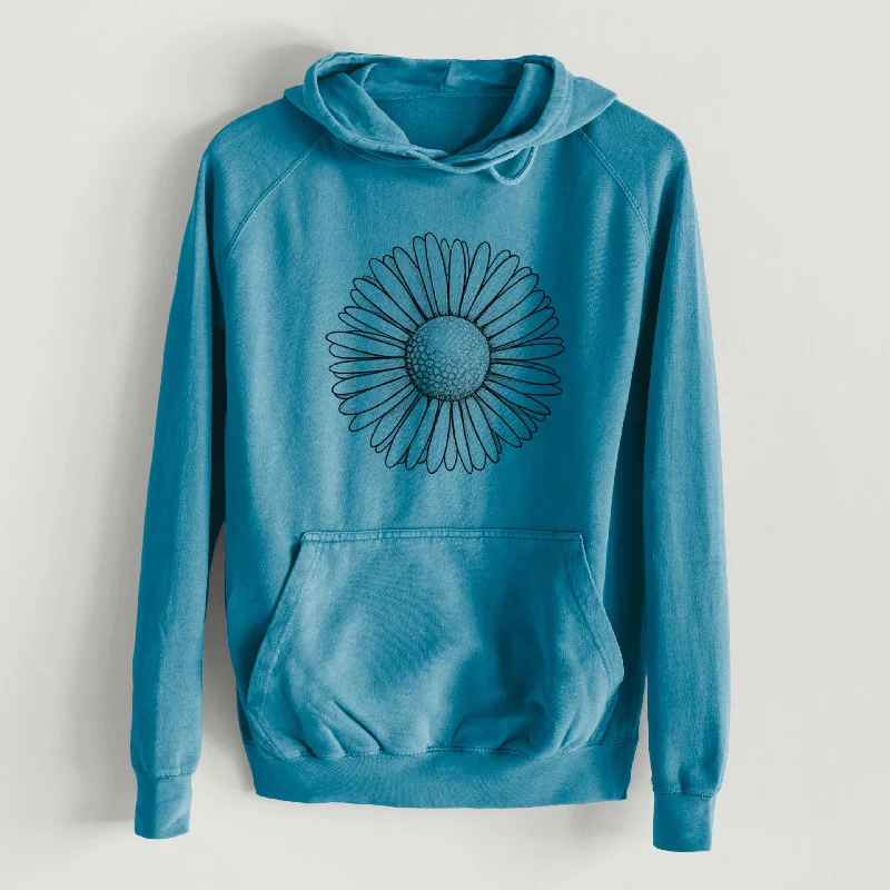 Markdown Madness activewear hoodieBellis perennis - The Common Daisy  - Mid-Weight Unisex Vintage 100% Cotton Hoodie