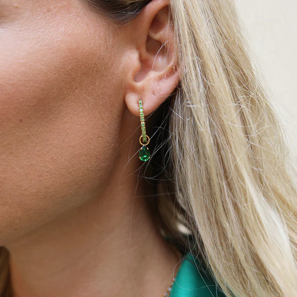 luxury dressCaroline Svedbom Tracey Fern Green Look Earrings