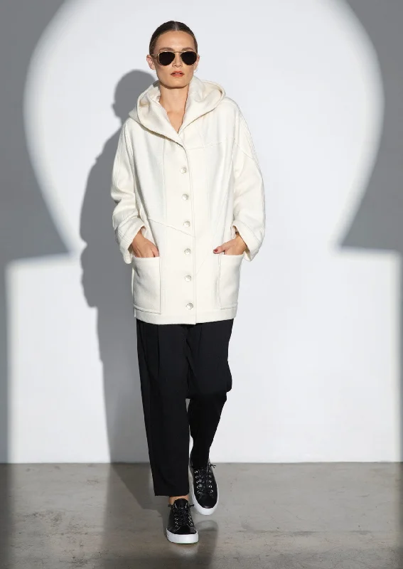 Special Offer stylish peacoatQadi Hooded Jacket