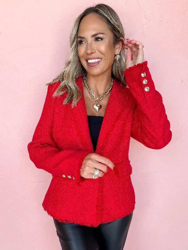 Savings Galore tailored coatCity Chic Single Breasted Tweed Jacket