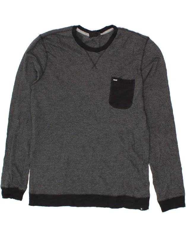 Closeout HURLEY Mens Sweatshirt Jumper Medium Grey Cotton