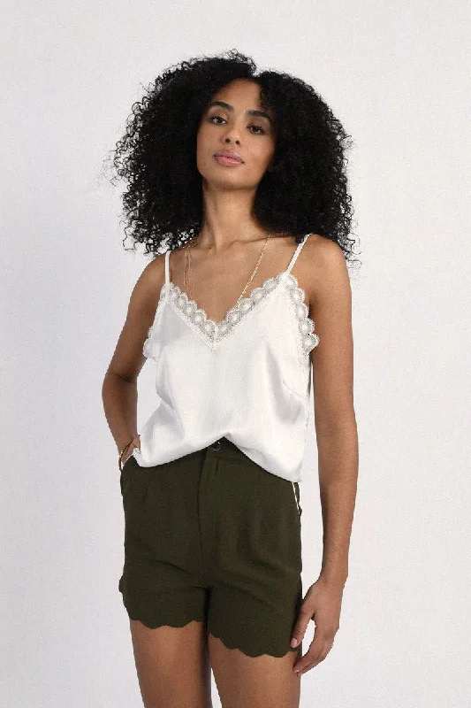 silk dressMolly Bracken White Cami