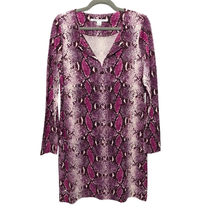 form-fitting dressDress Designer By Diane Von Furstenberg In Purple, Size: 12