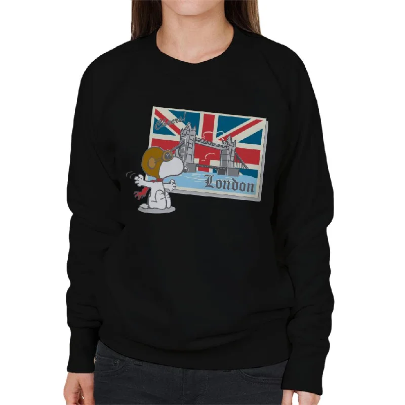 Today’s Deal activewear hoodiePeanuts Snoopy In London Women's Sweatshirt