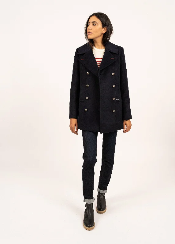 wool coatSt Briac peacoat - in wool (NAVY)