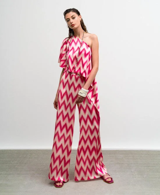 printed dressAccess Pink Satin Pants