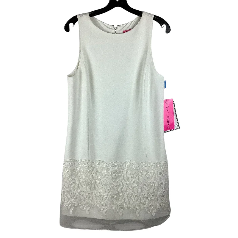Closeout chic wrap dressDress Work By Betsey Johnson In White, Size: 8