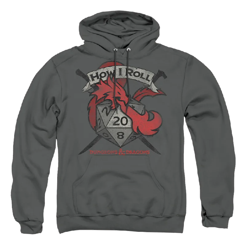 comfortable hooded sweatshirtDungeons & Dragons How I Roll D And D - Pullover Hoodie