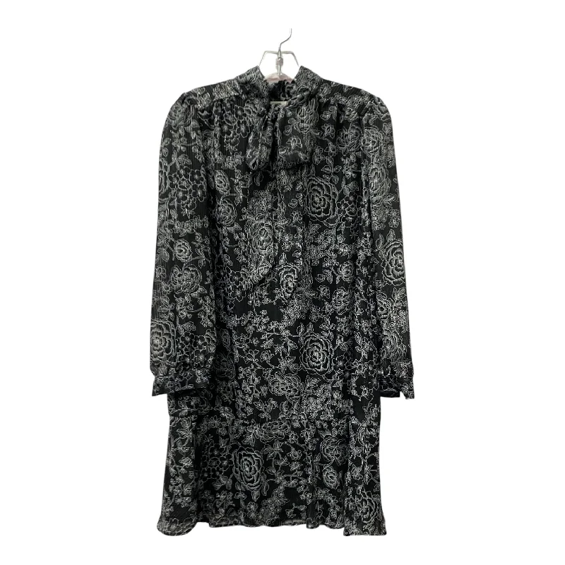Price Drop Alert long sleeve dressDress Casual Short By Loft In Black & Silver, Size:Lp Price Drop Alert long sleeve dressDress Casual Short By Loft In Black & Silver, Size:Lp