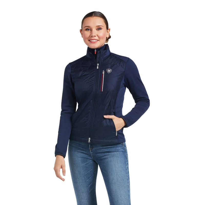 tailored coatAriat Women's Fusion Insulated Jacket, Navy/Red