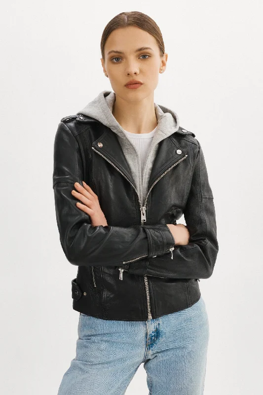 urban coatANNA | Leather Biker Jacket