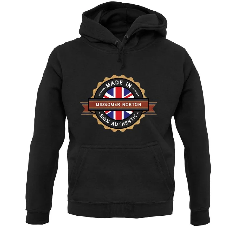 cozy hoodie for cold weatherMade In Midsomer Norton 100% Authentic Unisex Hoodie