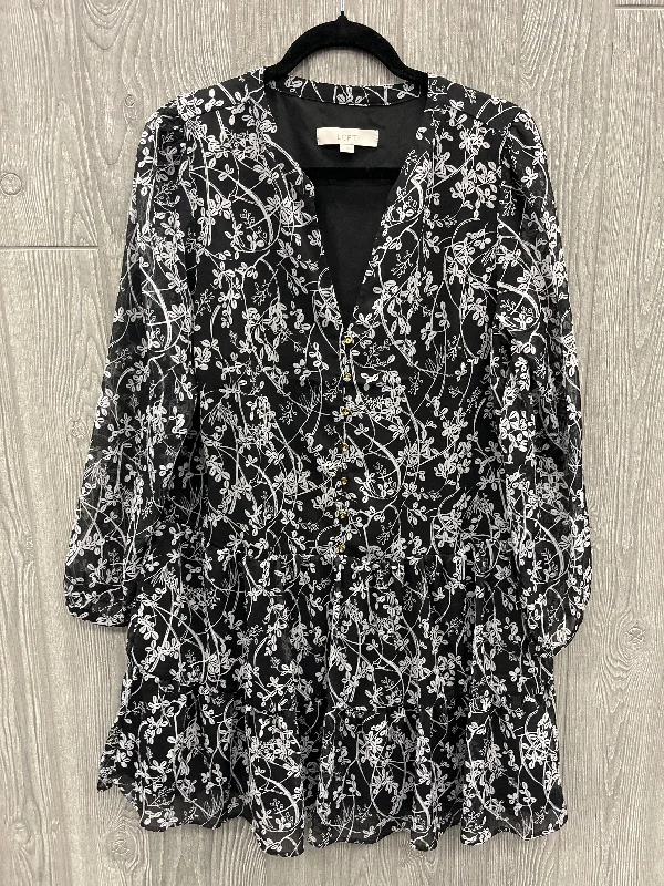 Exclusive Online Offer elegant dressDress Casual Midi By Loft In Black, Size: L