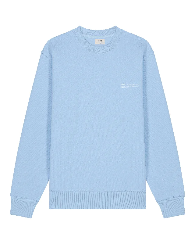 Limited Availability Womens Organic Midweight Sweatshirt in Sky Blue