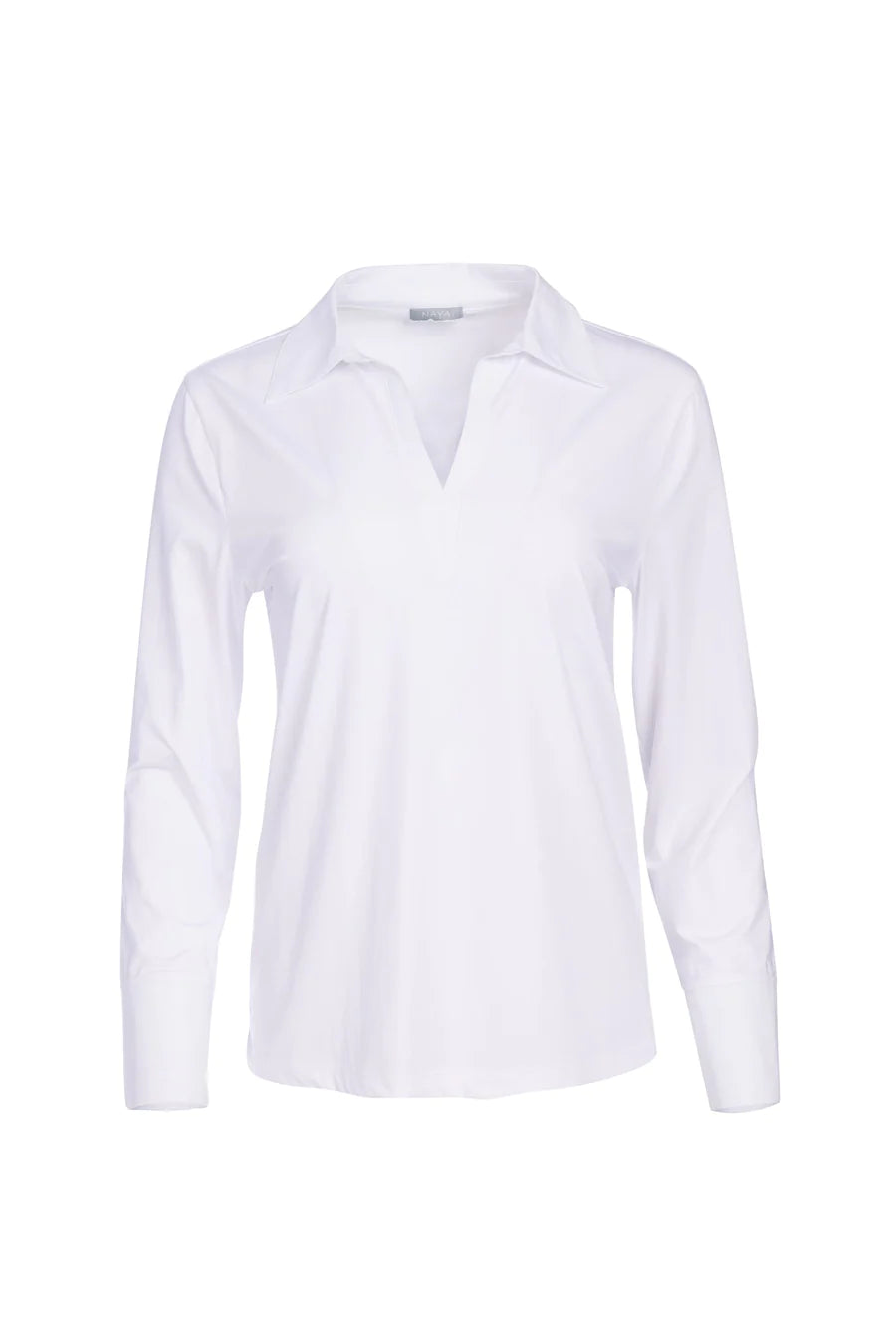 A-line dressNaya White Cuff Collar Top