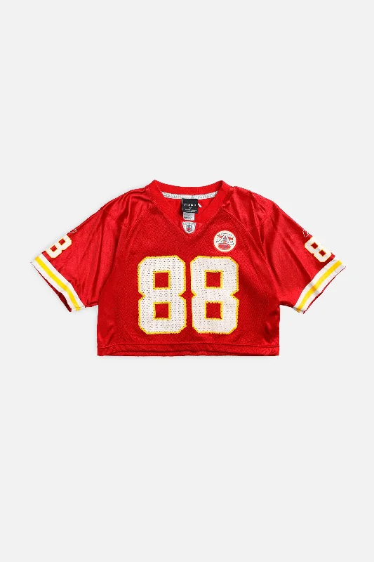 premium athletic sweatshirtRework Crop Kansas City Chiefs NFL Jersey - S