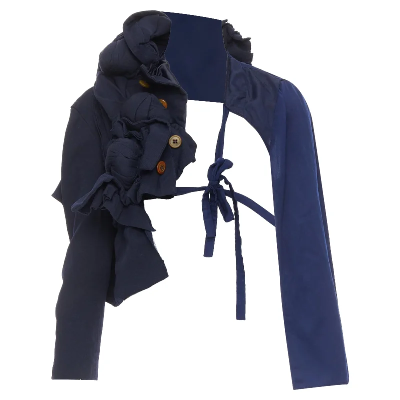 Price Cut Comme Des Garcons Runway Twist Knot Deconstructed Half Tie Jacket