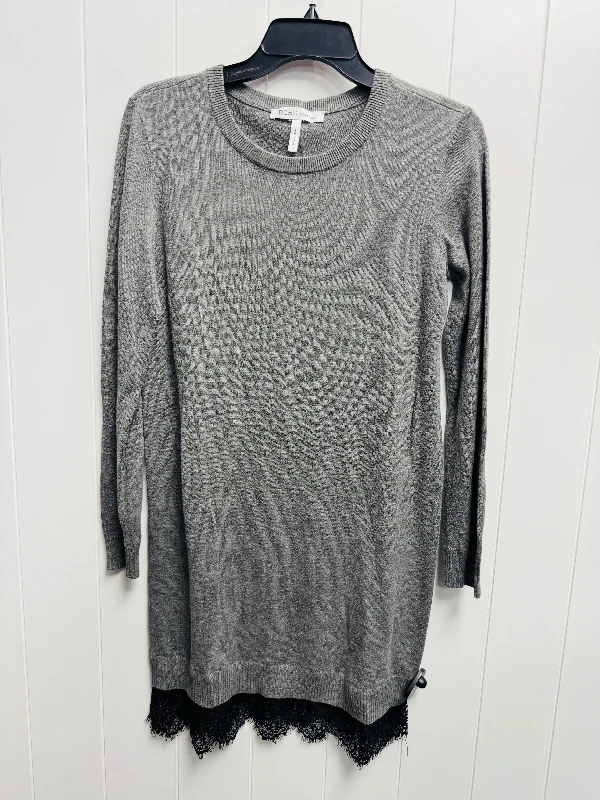 Deep Discounts party dressDress Sweater By Bcbgeneration In Grey, Size: S