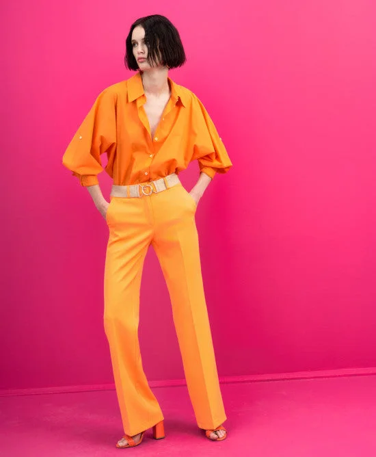 party dressAccess Straight Leg Orange Pants