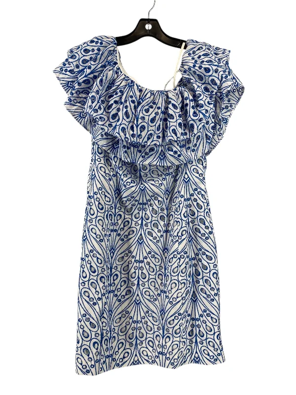 Epic Deals statement dressDress Casual Short By Lilly Pulitzer In Blue & White, Size: 14 Epic Deals statement dressDress Casual Short By Lilly Pulitzer In Blue & White, Size: 14