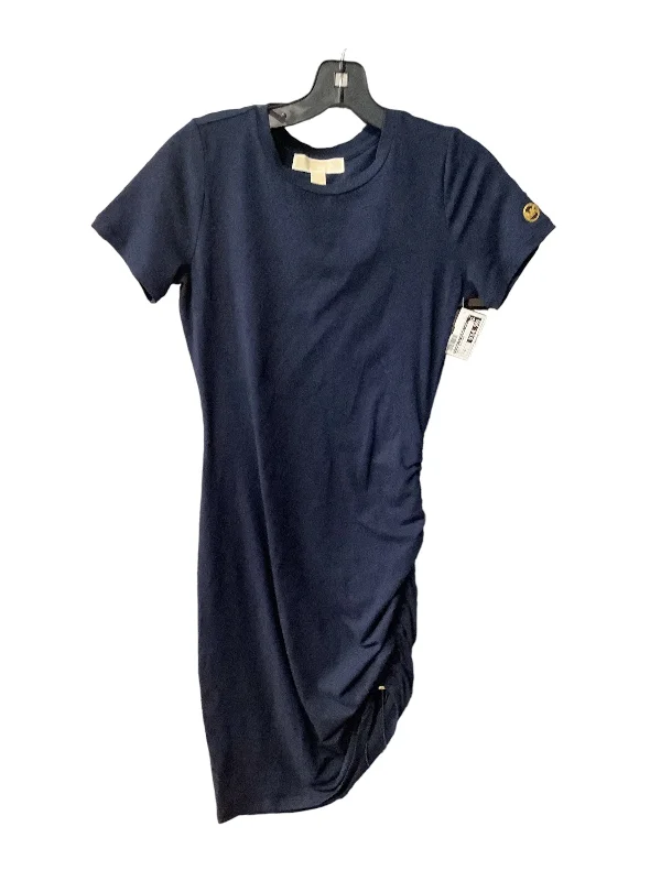 Shop and Save floral midi dressBlue Dress Designer Michael By Michael Kors, Size Xs
