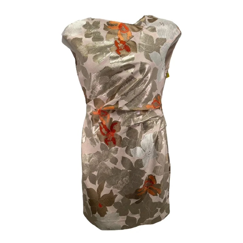 Super Bargain modern dressMetallic Jacquard Midi Dress Paule Ka Paris Designer Cma, Size 12 Super Bargain modern dressMetallic Jacquard Midi Dress Paule Ka Paris Designer Cma, Size 12