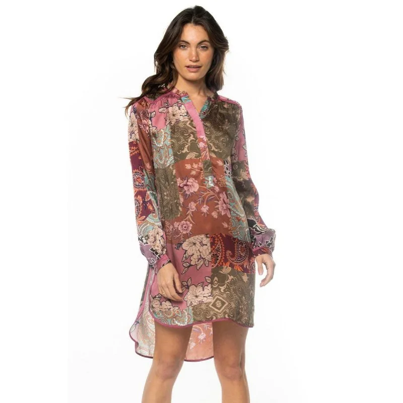 long-sleeve floral dressNatasha Emerald Tunic