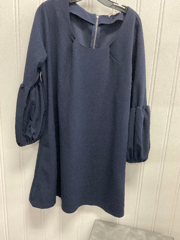 relaxed fit dressDress Casual Short By Clothes Mentor In Navy, Size: 1x